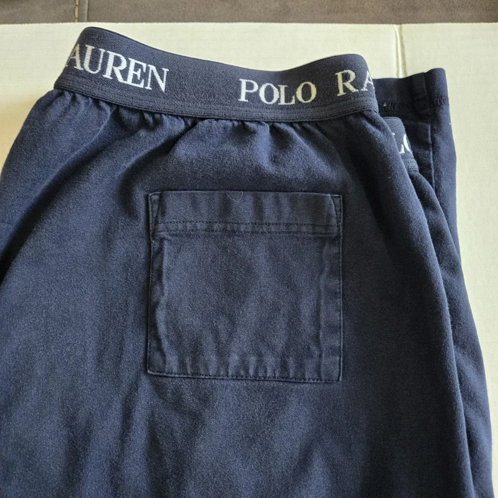 Polo Ralph Lauren Snow‎ Polo Challenge Cup Sz Large Blue Sleep Pants Red Pony
